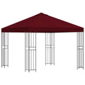 vidaXL Altana 3 x 3 m bordowy Poliester i Stal 190 gsm