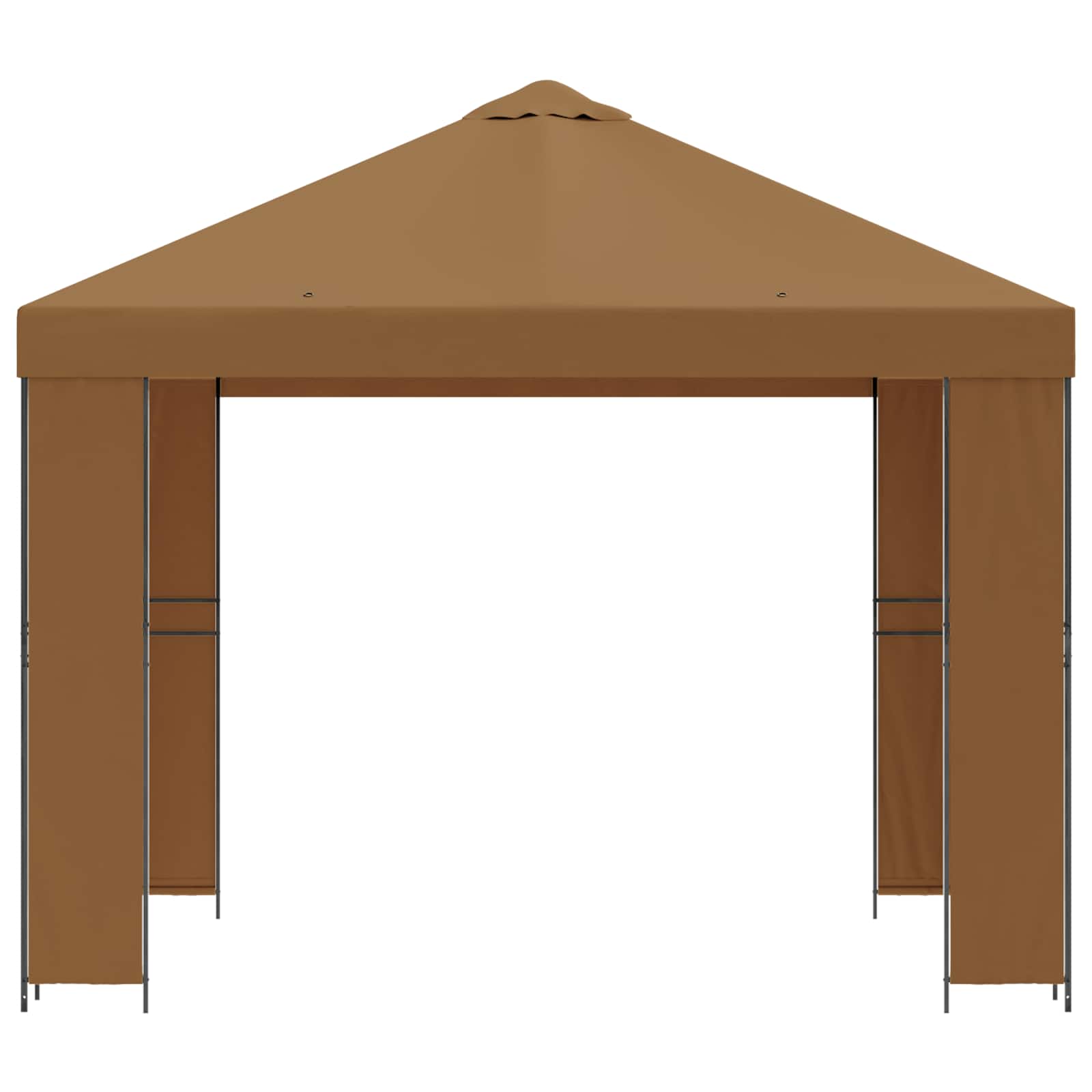 vidaXL Altana 3 x 3 m Beżowy Poliester i Stal 190 gsm