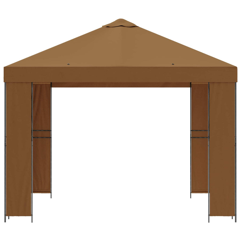 vidaXL Altana 3 x 3 m Beżowy Poliester i Stal 190 gsm