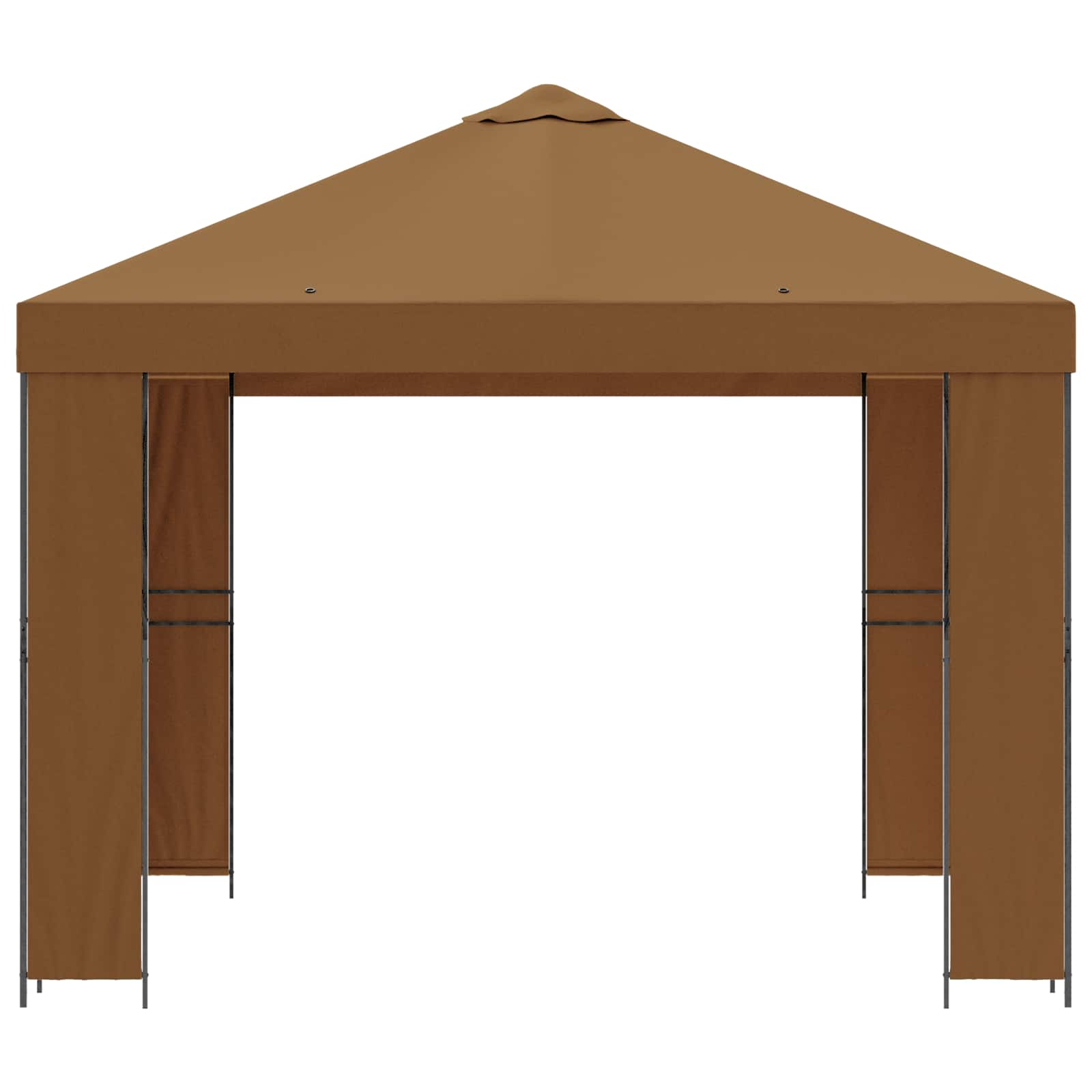 vidaXL Altana 3 x 3 m Beżowy Poliester i Stal 190 gsm