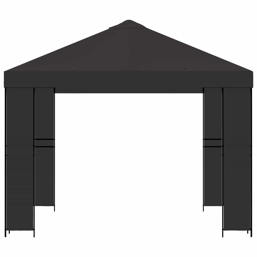 vidaXL Altana 3 x 3 m antracytowy Poliester i Stal 190 gsm