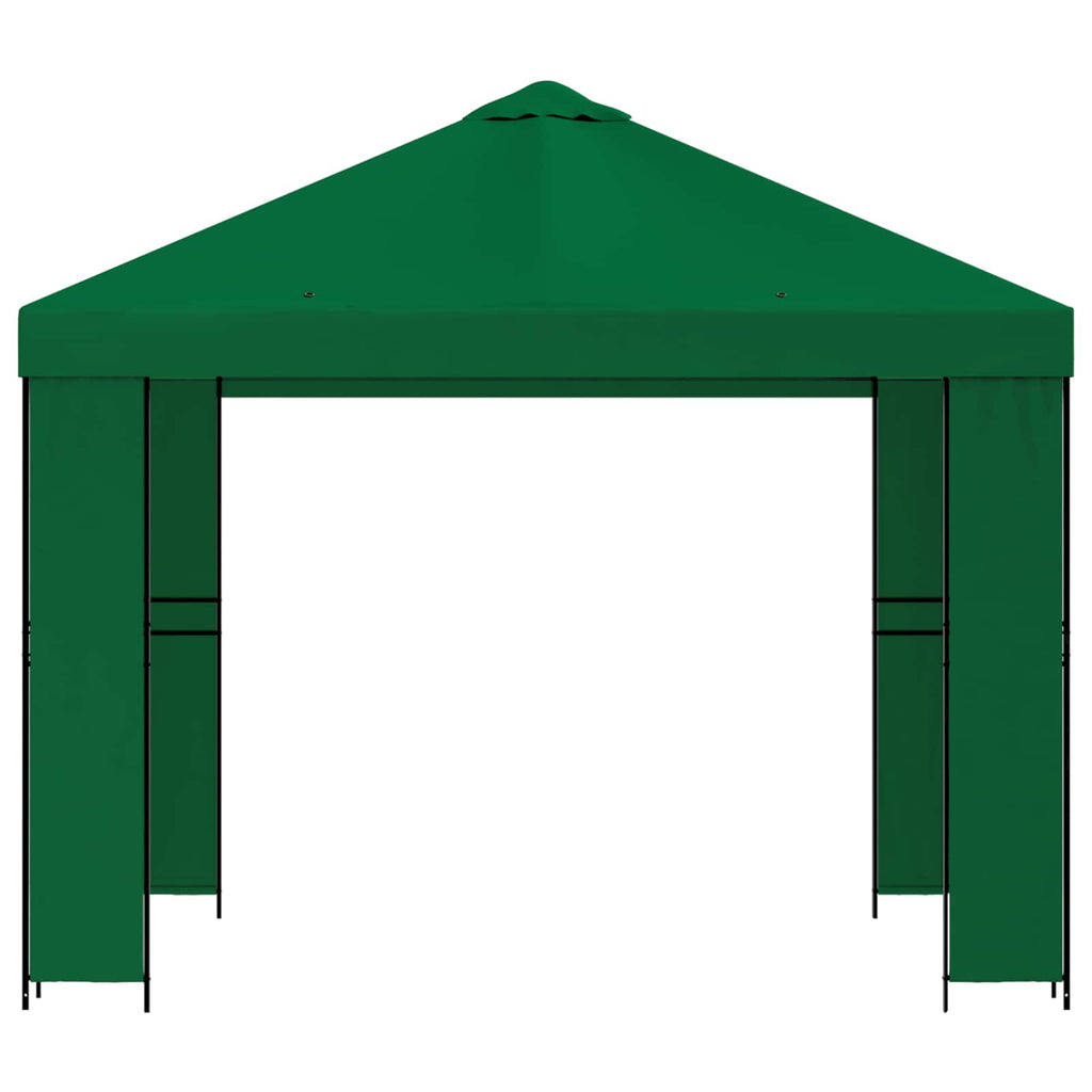 vidaXL Altana 3 x 3 m zielony Poliester i Stal 190 gsm
