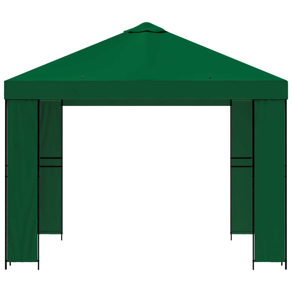 vidaXL Altana 3 x 3 m zielony Poliester i Stal 190 gsm