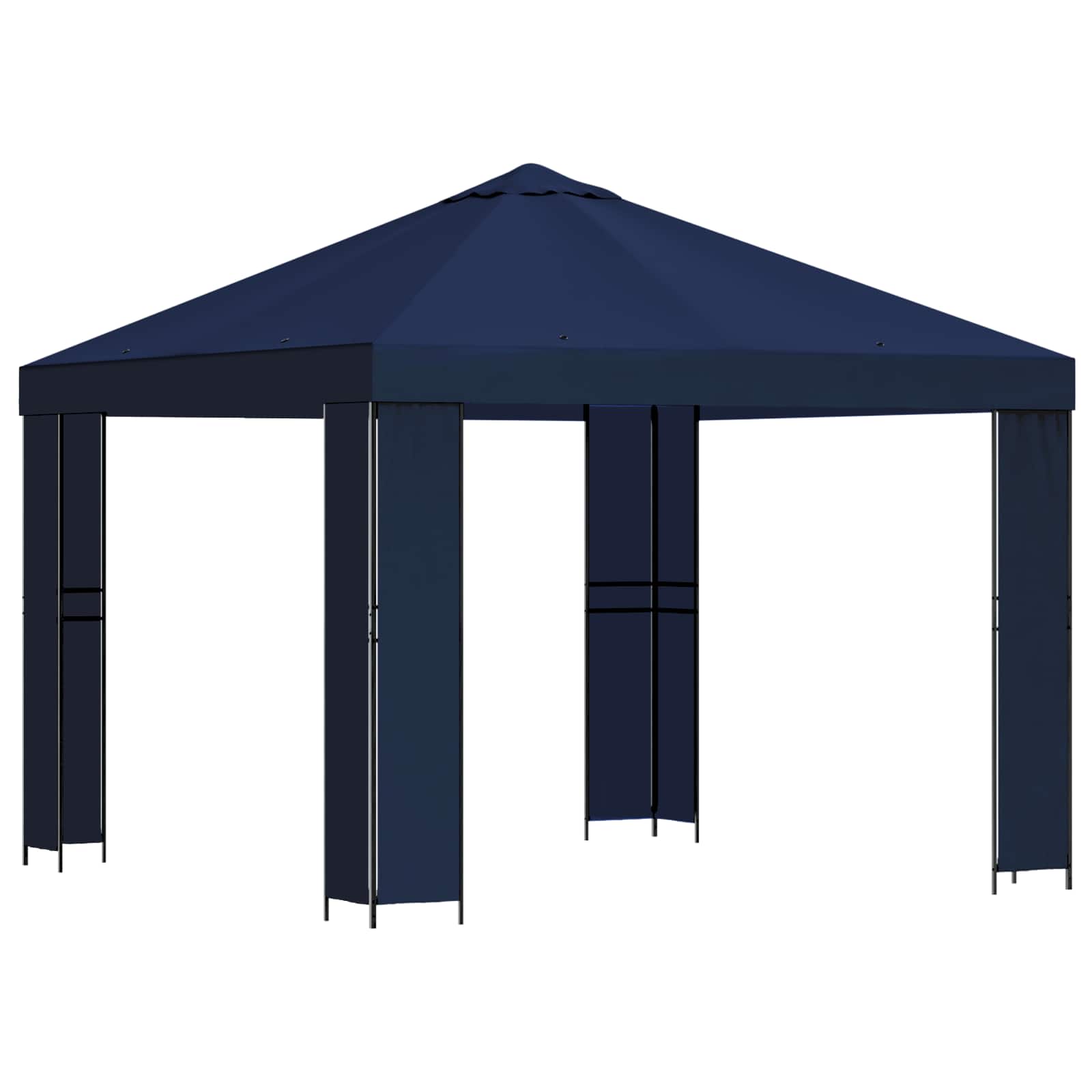 vidaXL Altana 3 x 3 m niebieski Poliester i Stal 190 gsm