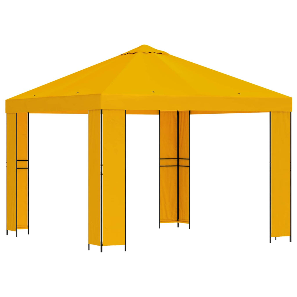 vidaXL Altana 3 x 3 m żółty Poliester i Stal 190 gsm