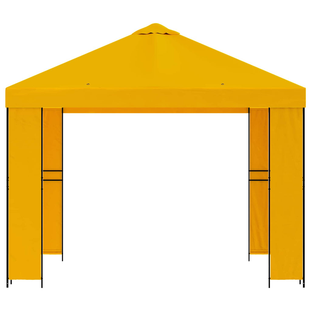 vidaXL Altana 3 x 3 m żółty Poliester i Stal 190 gsm