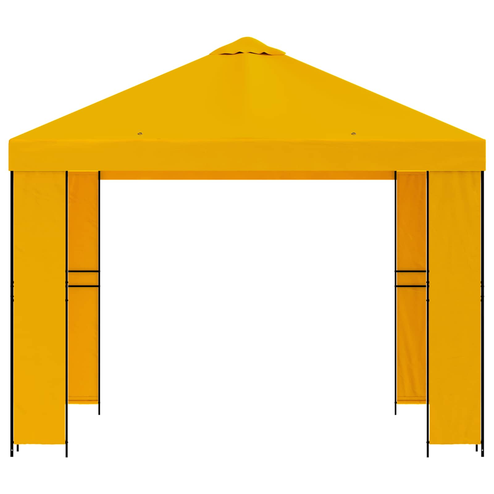 vidaXL Altana 3 x 3 m żółty Poliester i Stal 190 gsm
