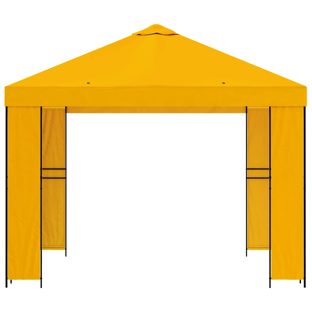vidaXL Altana 3 x 3 m żółty Poliester i Stal 190 gsm