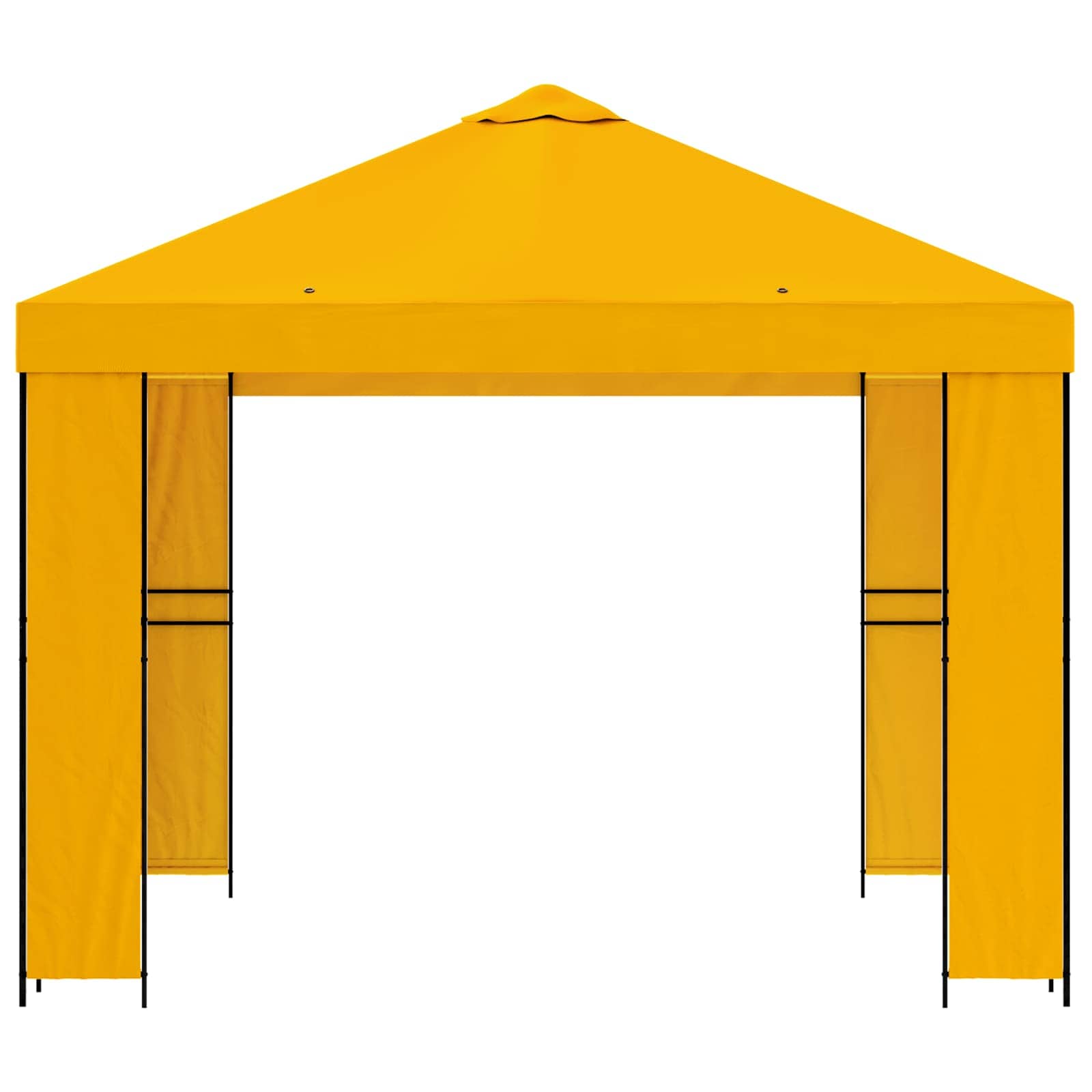 vidaXL Altana 3 x 3 m żółty Poliester i Stal 190 gsm