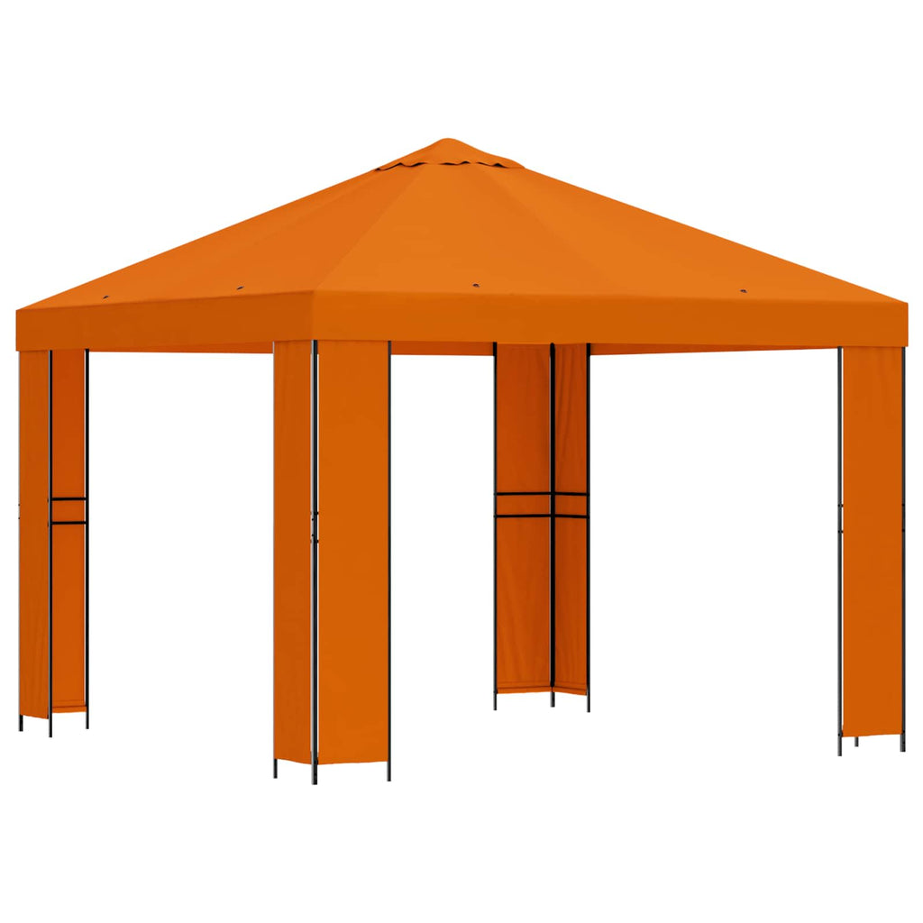 vidaXL Altana 3 x 3 m pomarańczowy Poliester i Stal 190 gsm