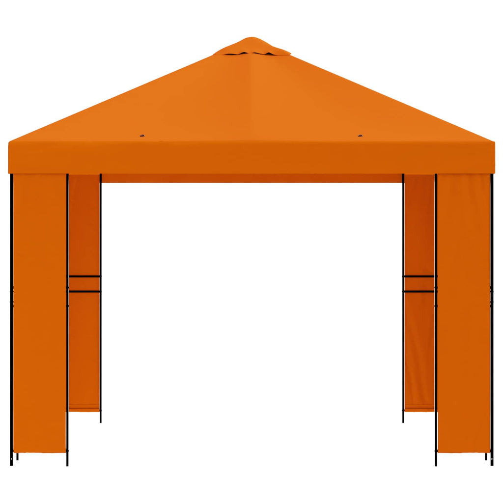 vidaXL Altana 3 x 3 m pomarańczowy Poliester i Stal 190 gsm