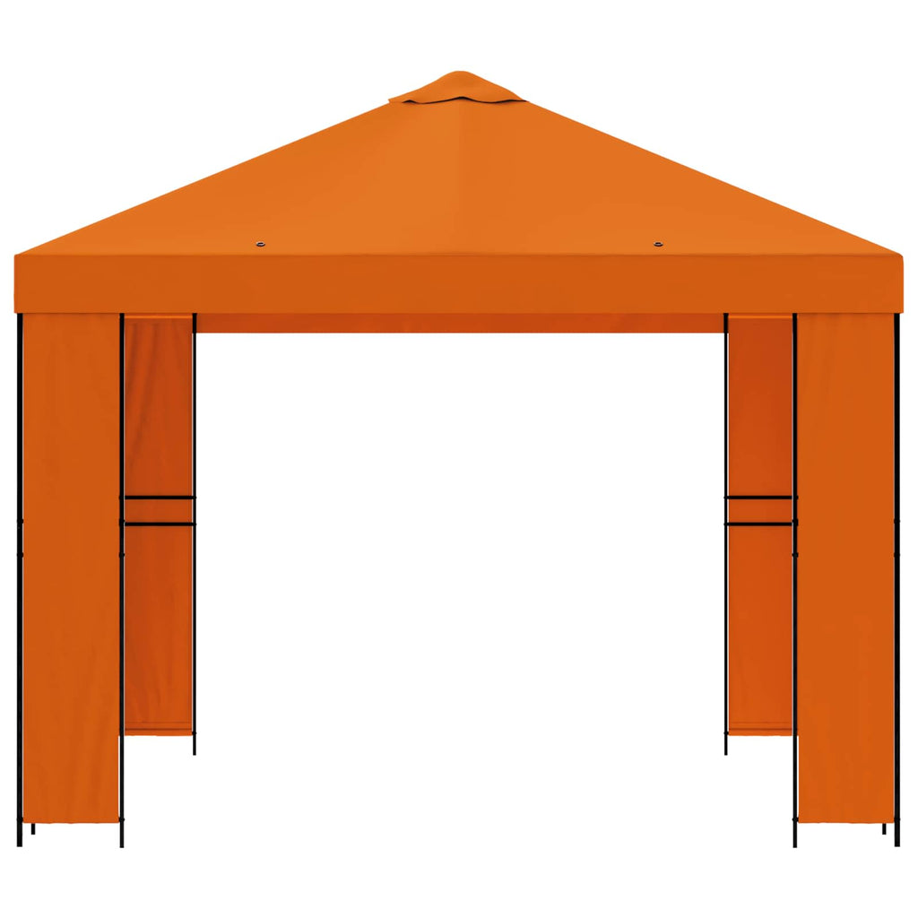 vidaXL Altana 3 x 3 m pomarańczowy Poliester i Stal 190 gsm
