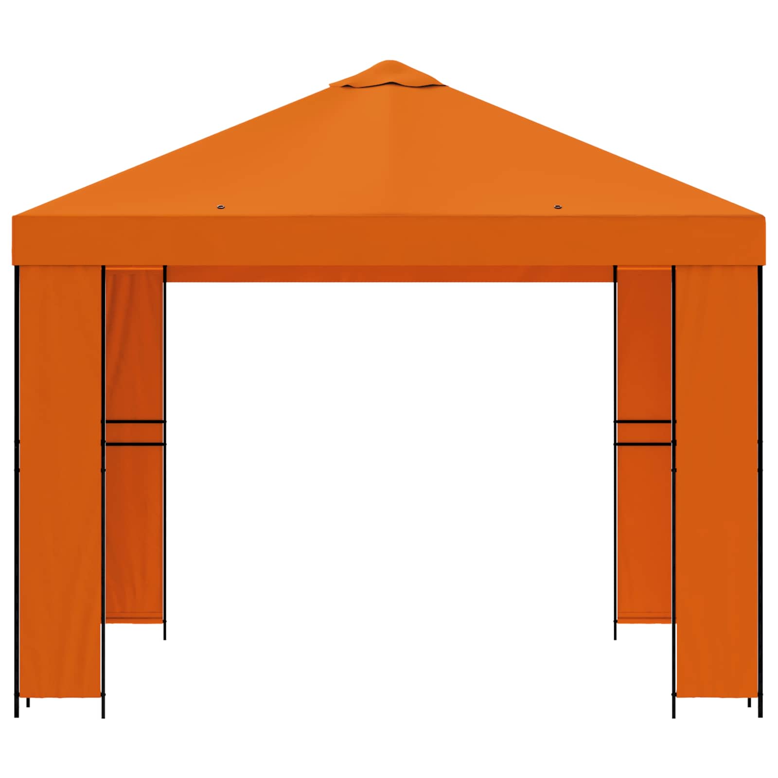 vidaXL Altana 3 x 3 m pomarańczowy Poliester i Stal 190 gsm