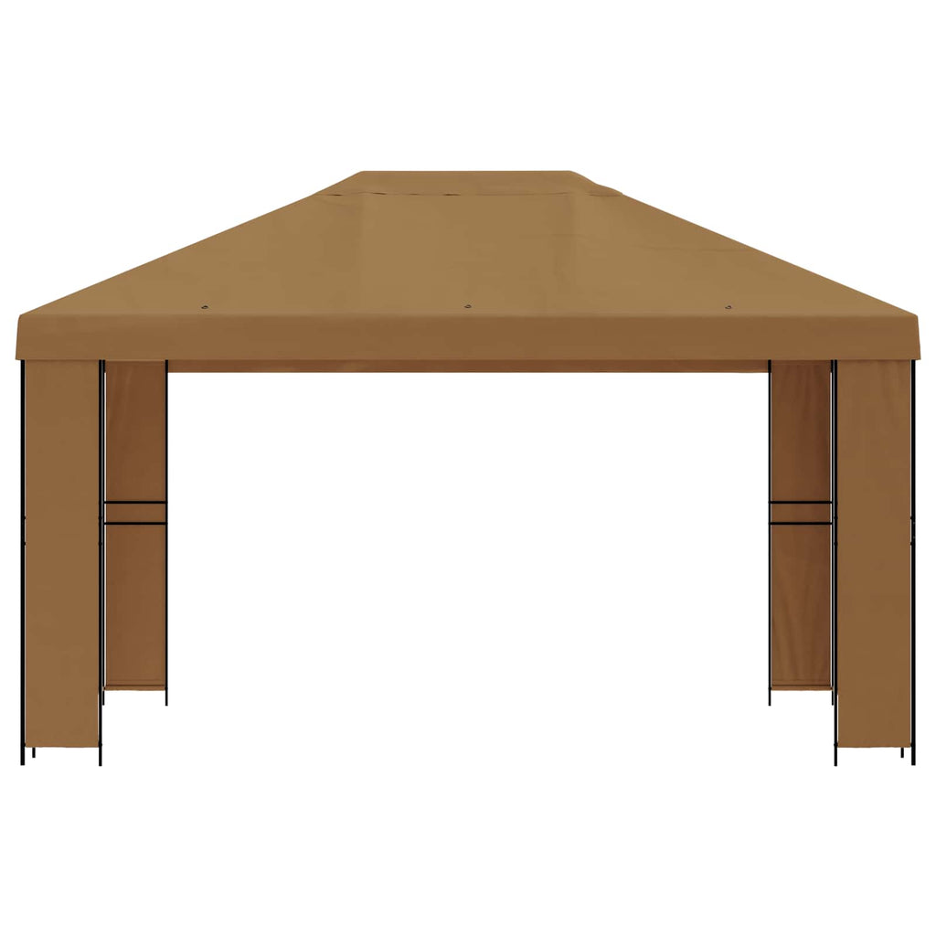 vidaXL Altana 4 × 3 m Beżowy Poliester i Stal 190 gsm