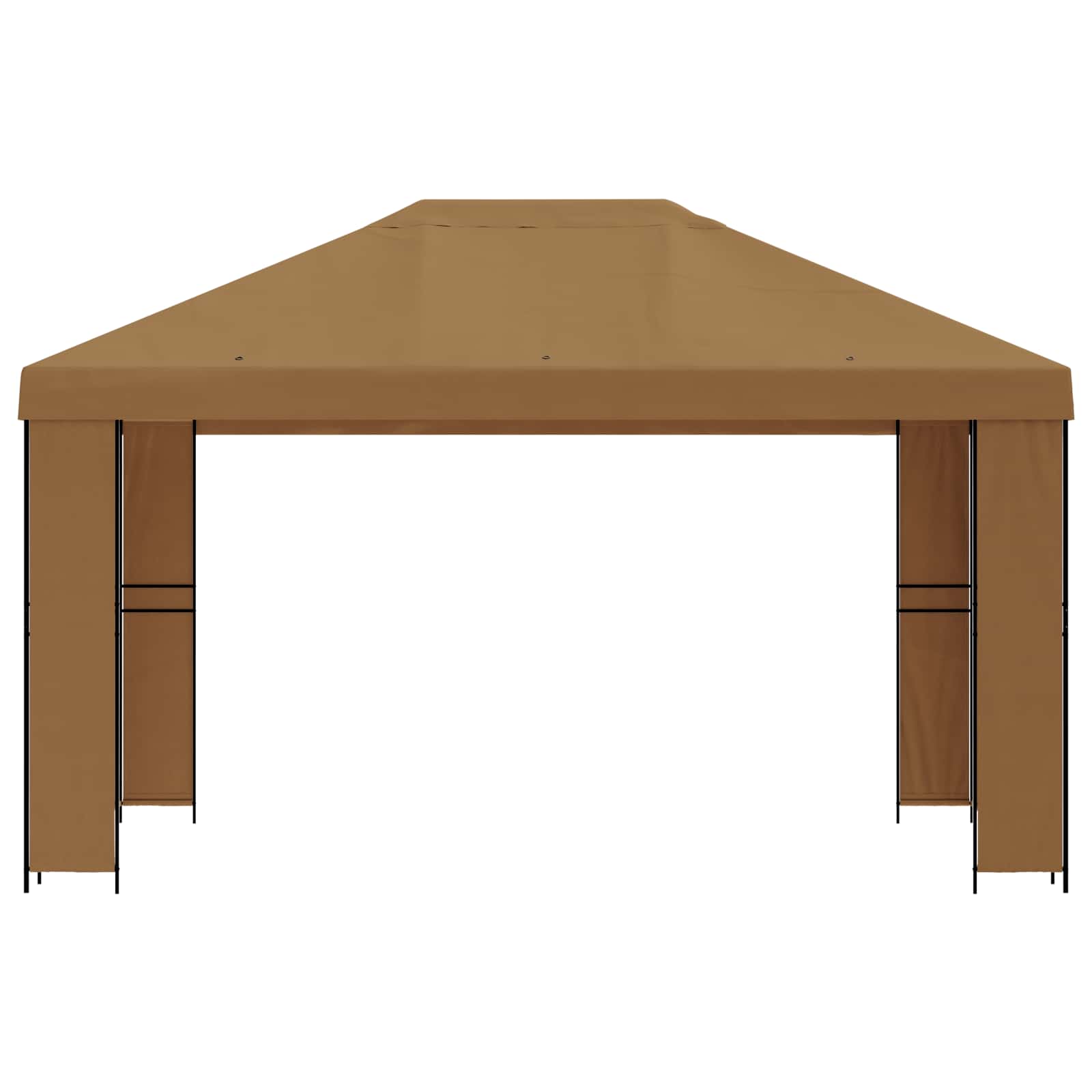 vidaXL Altana 4 × 3 m Beżowy Poliester i Stal 190 gsm