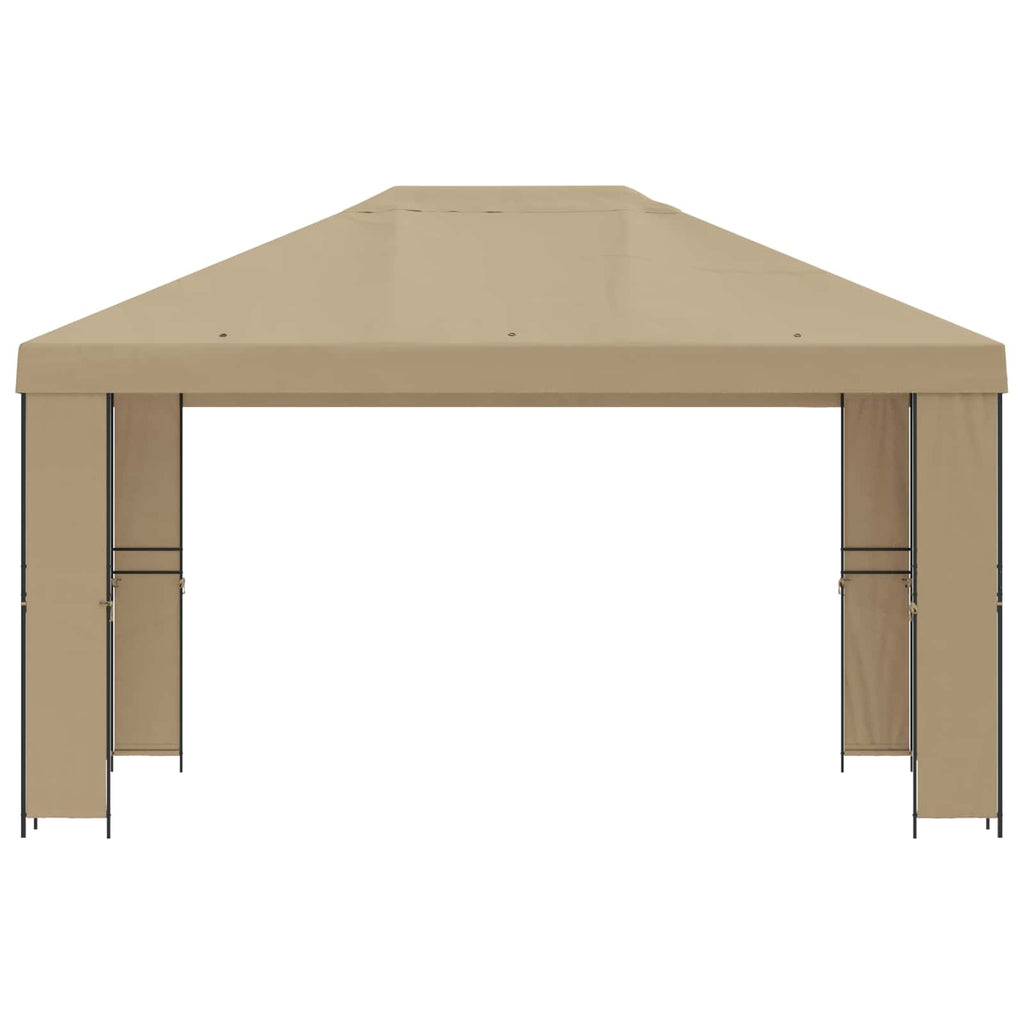 vidaXL Altana 4 × 3 m Beżowy Poliester i Stal 190 gsm
