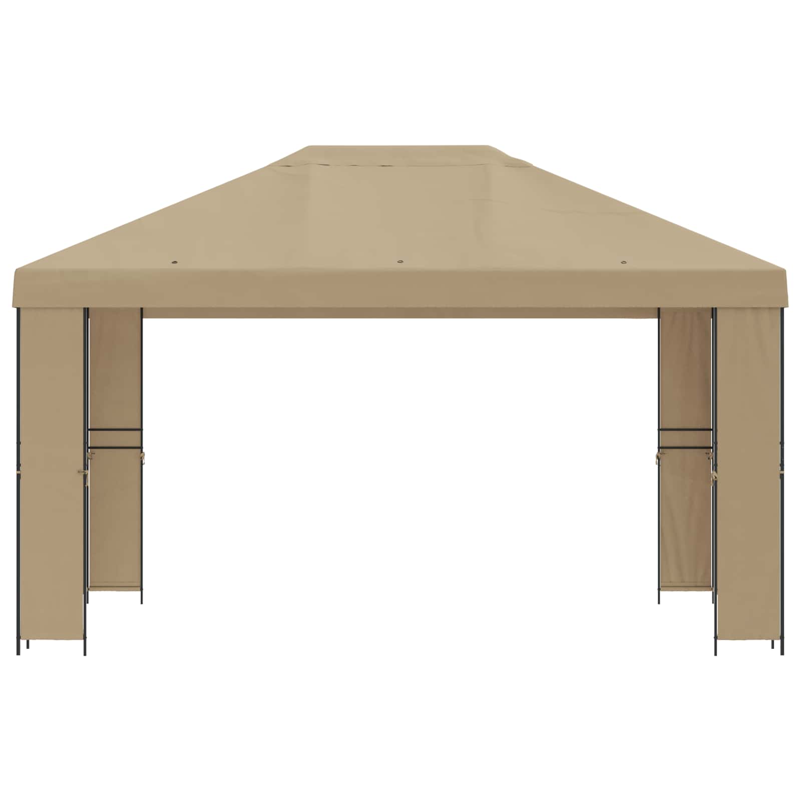 vidaXL Altana 4 × 3 m Beżowy Poliester i Stal 190 gsm