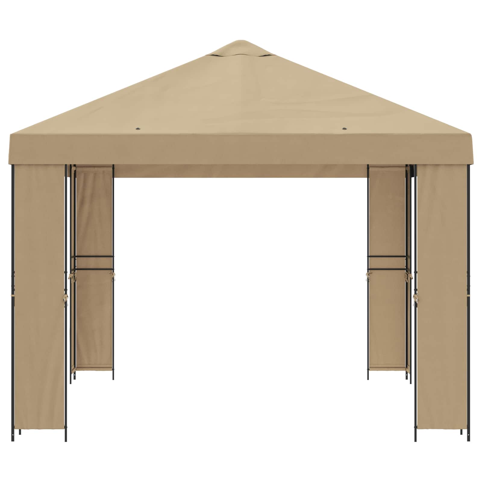 vidaXL Altana 4 × 3 m Beżowy Poliester i Stal 190 gsm