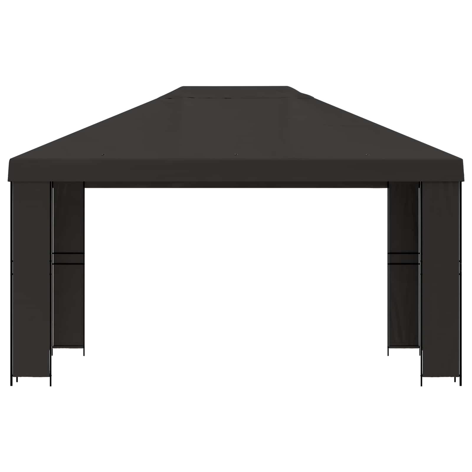 vidaXL Altana 4 × 3 m antracytowy Poliester i Stal 190 gsm