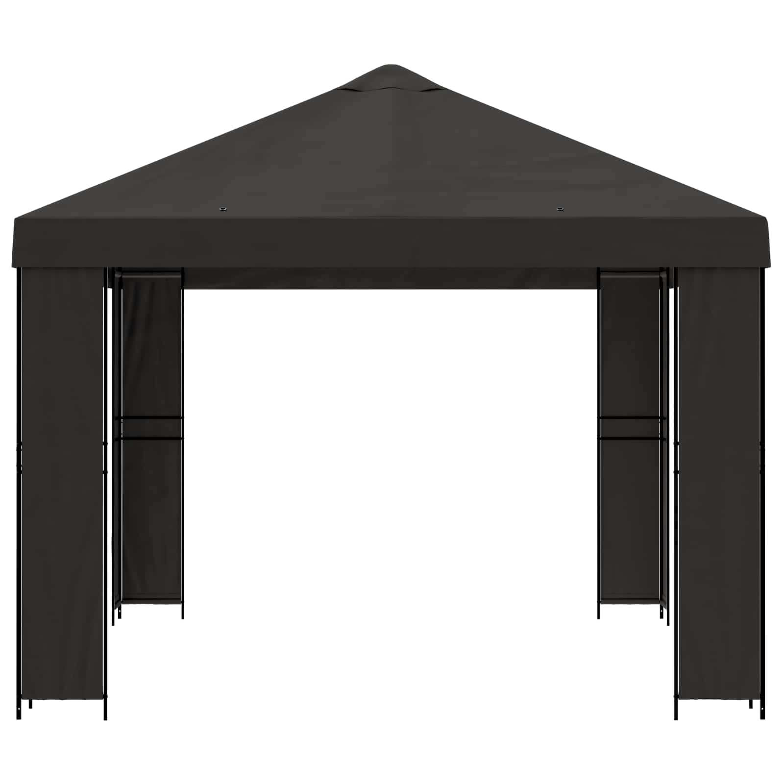 vidaXL Altana 4 × 3 m antracytowy Poliester i Stal 190 gsm