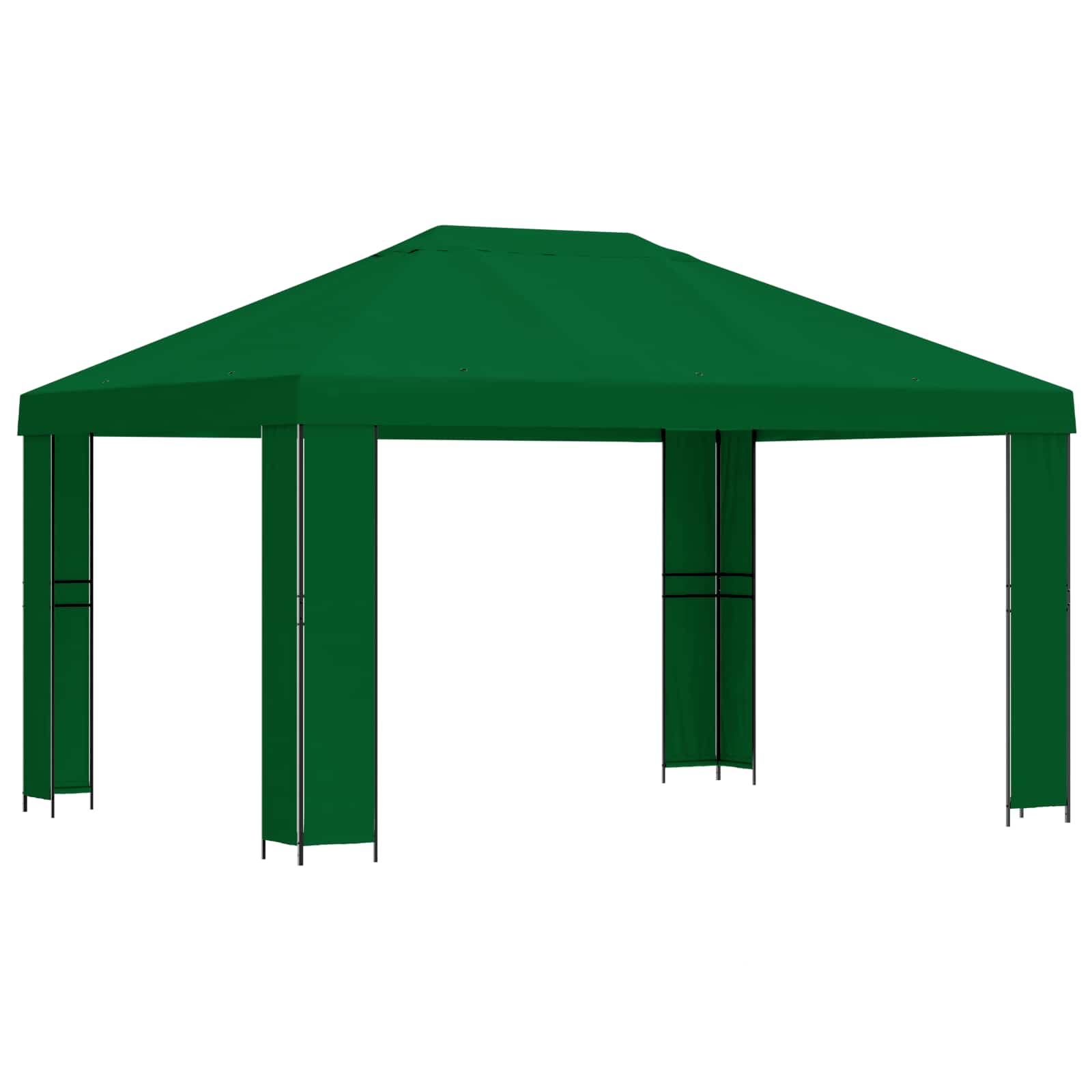 vidaXL Altana 4 × 3 m zielony Poliester i Stal 190 gsm