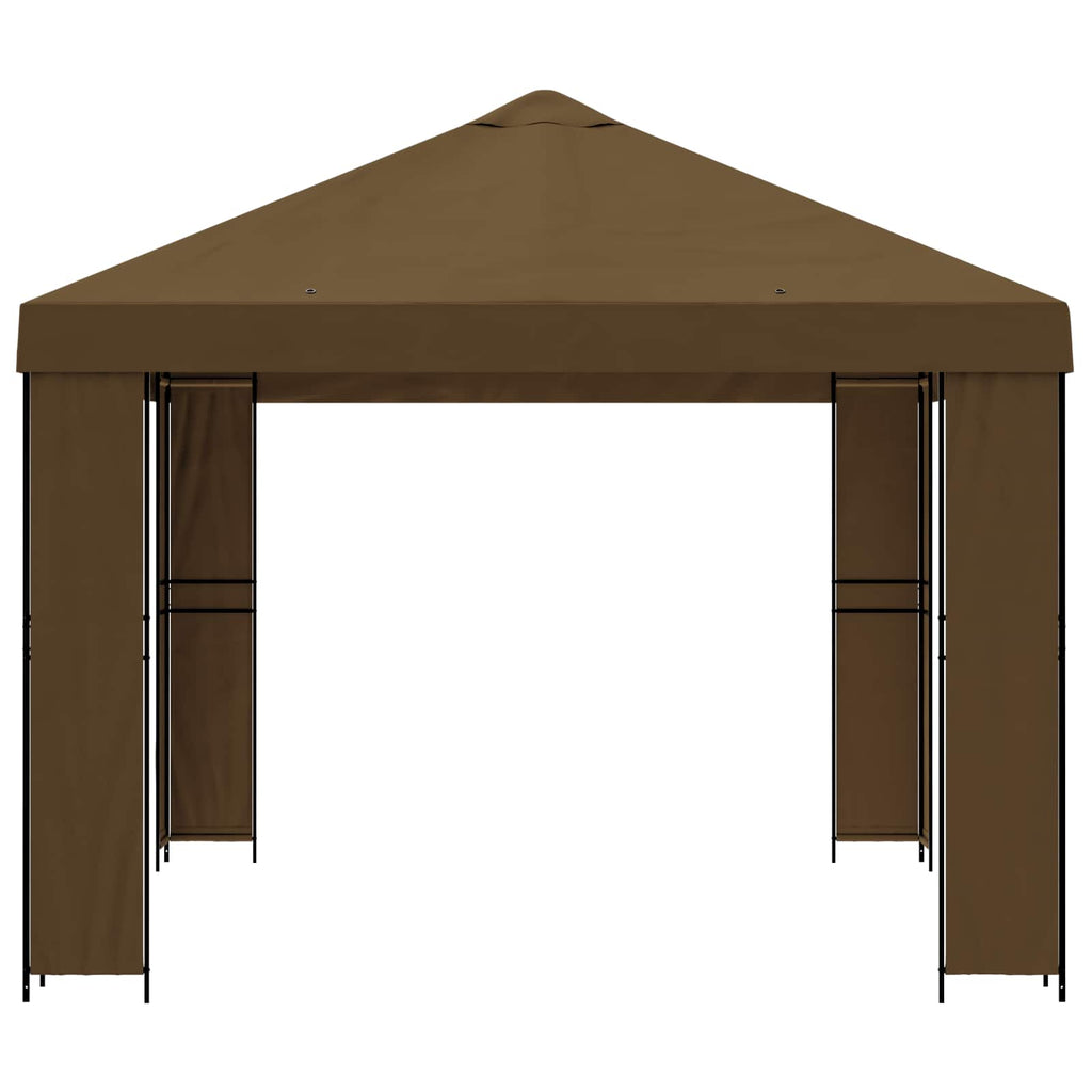 vidaXL Altana 4 × 3 m Ciemnoszary Poliester i Stal 190 gsm