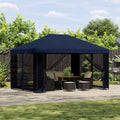 vidaXL Altana 4 × 3 m niebieski Poliester i Stal 190 gsm
