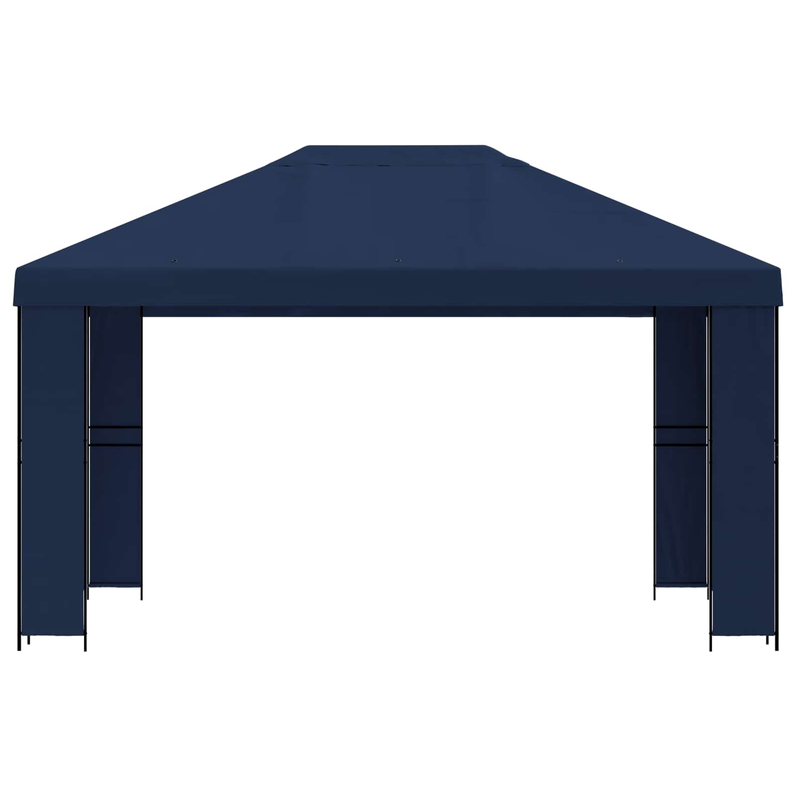 vidaXL Altana 4 × 3 m niebieski Poliester i Stal 190 gsm