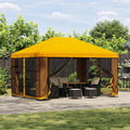 vidaXL Altana 4 × 3 m żółty Poliester i Stal 190 gsm