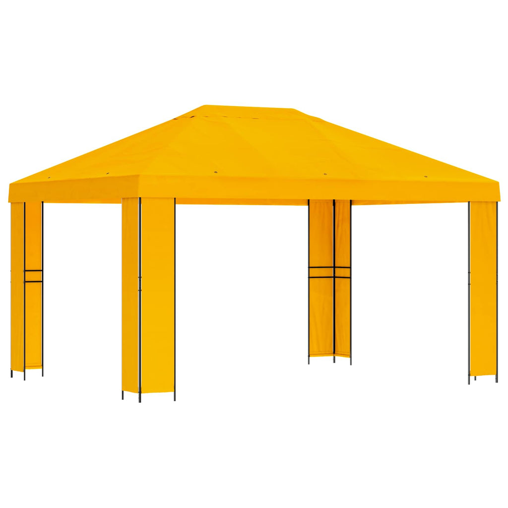 vidaXL Altana 4 × 3 m żółty Poliester i Stal 190 gsm