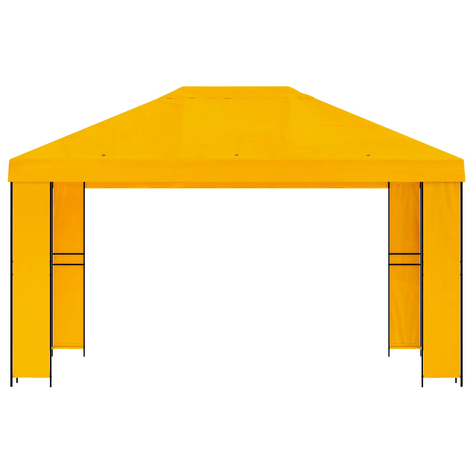 vidaXL Altana 4 × 3 m żółty Poliester i Stal 190 gsm