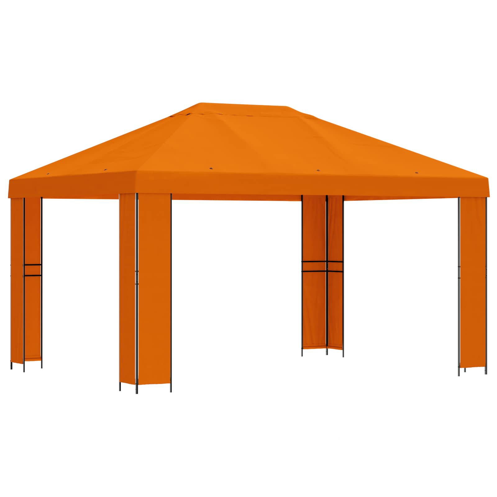 vidaXL Altana 4 × 3 m pomarańczowy Poliester i Stal 190 gsm