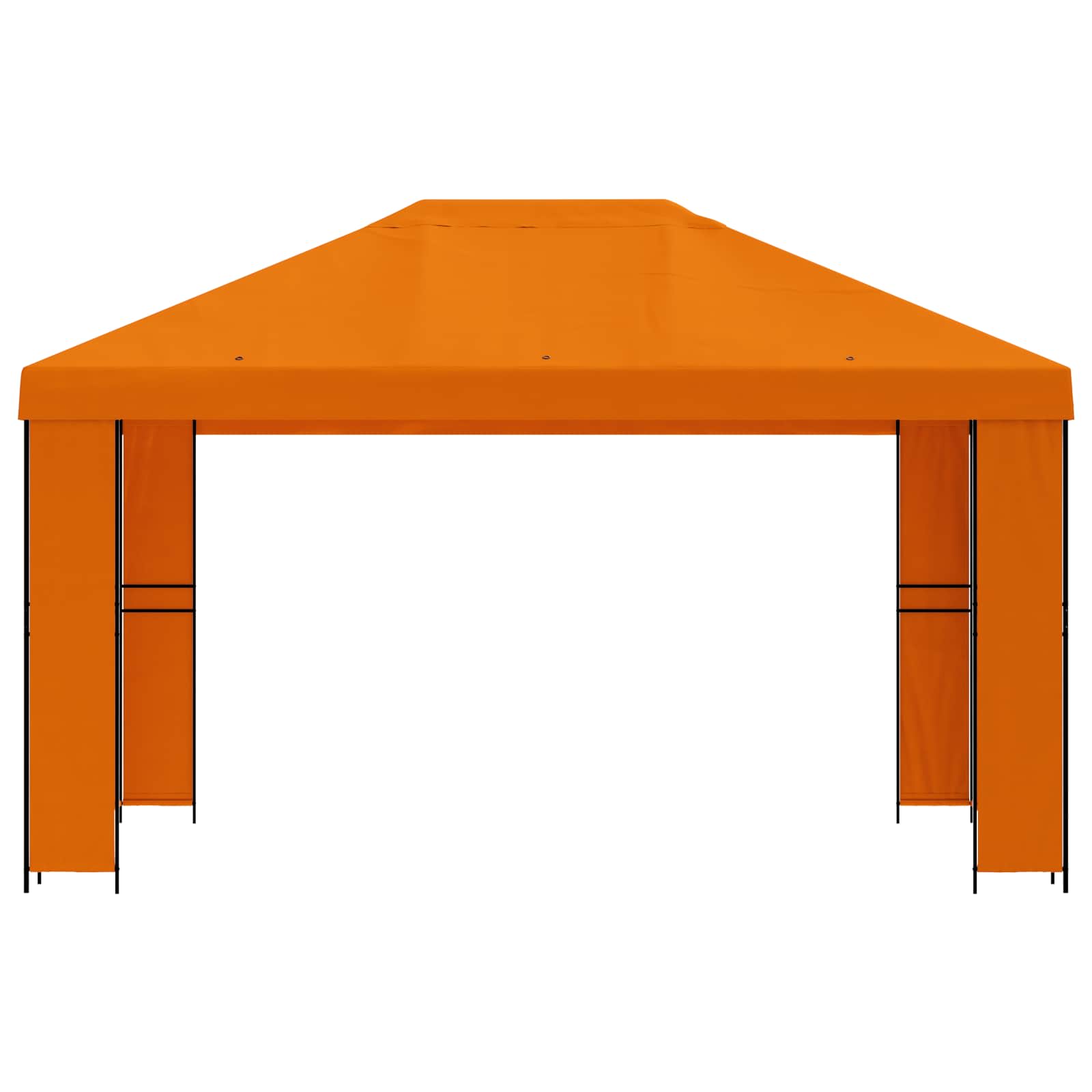 vidaXL Altana 4 × 3 m pomarańczowy Poliester i Stal 190 gsm
