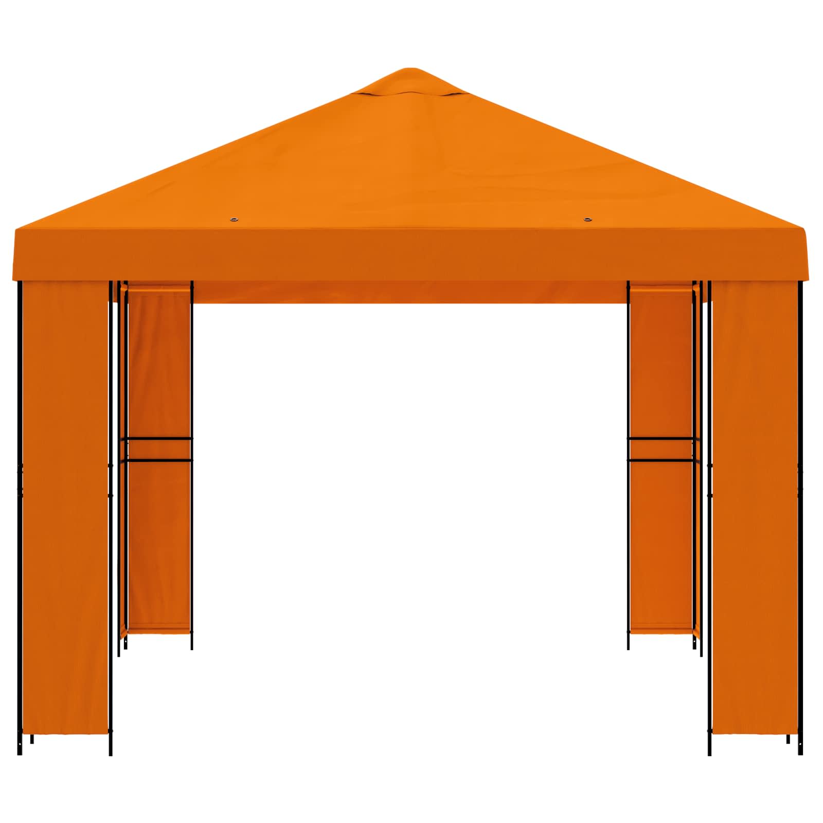 vidaXL Altana 4 × 3 m pomarańczowy Poliester i Stal 190 gsm