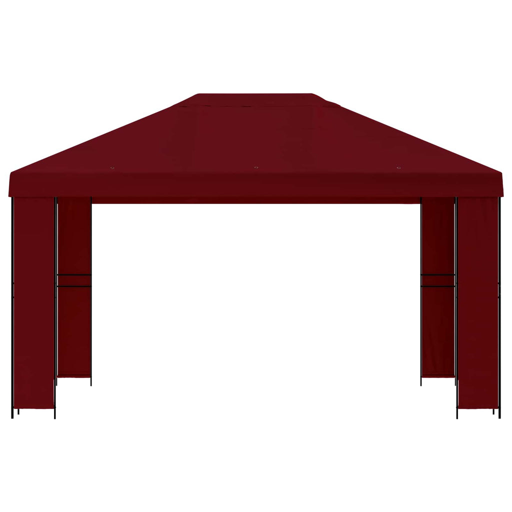 vidaXL Altana 4 × 3 m bordowy Poliester i Stal 190 gsm
