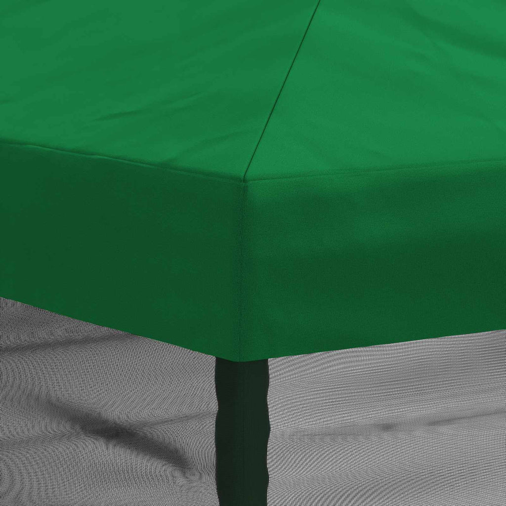 vidaXL Pokrywa daszku z ścianami bocznymi 6 x 3 m zielony Poliester