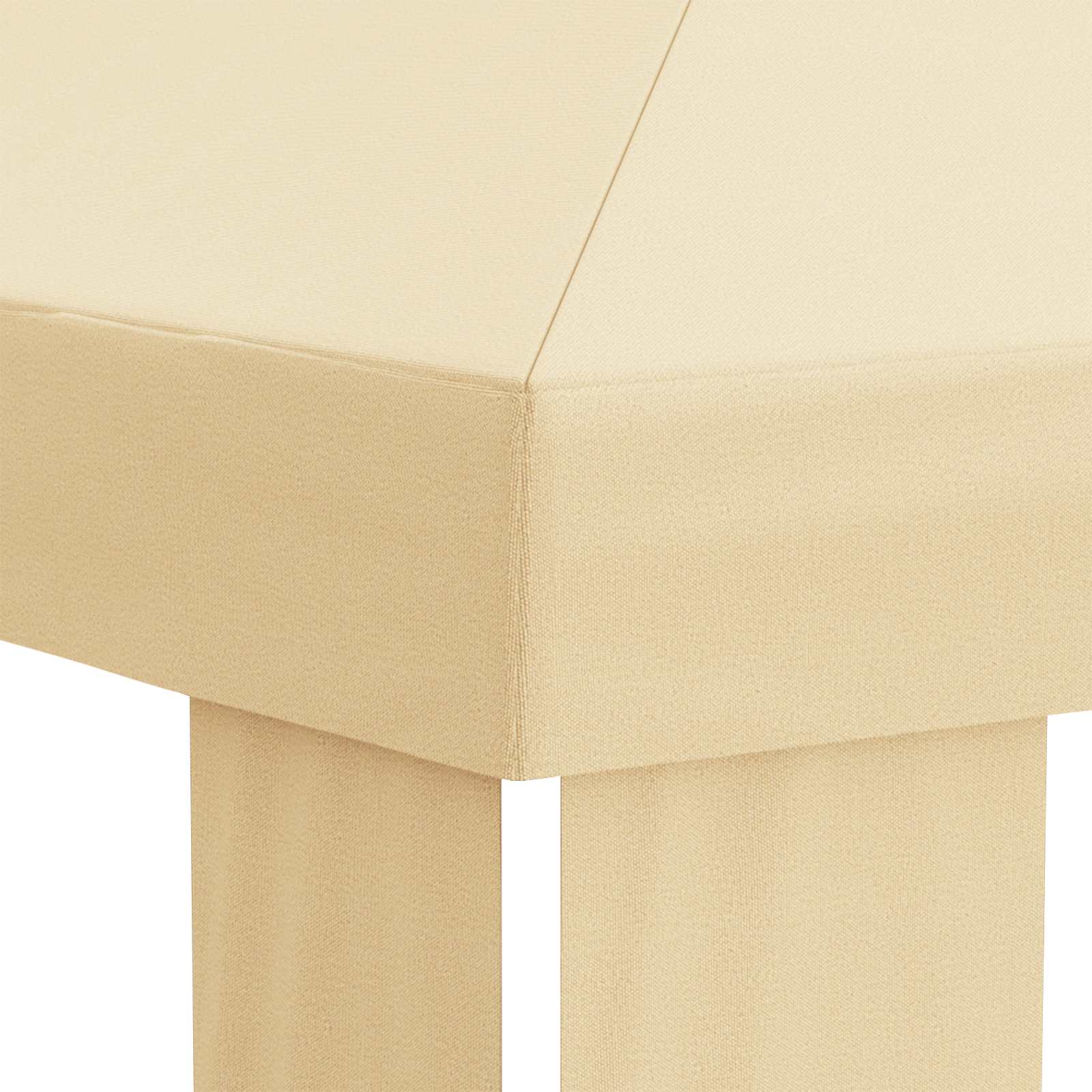 vidaXL Pokrycie altany 6 x 3 m kremowy Poliester 190 gsm