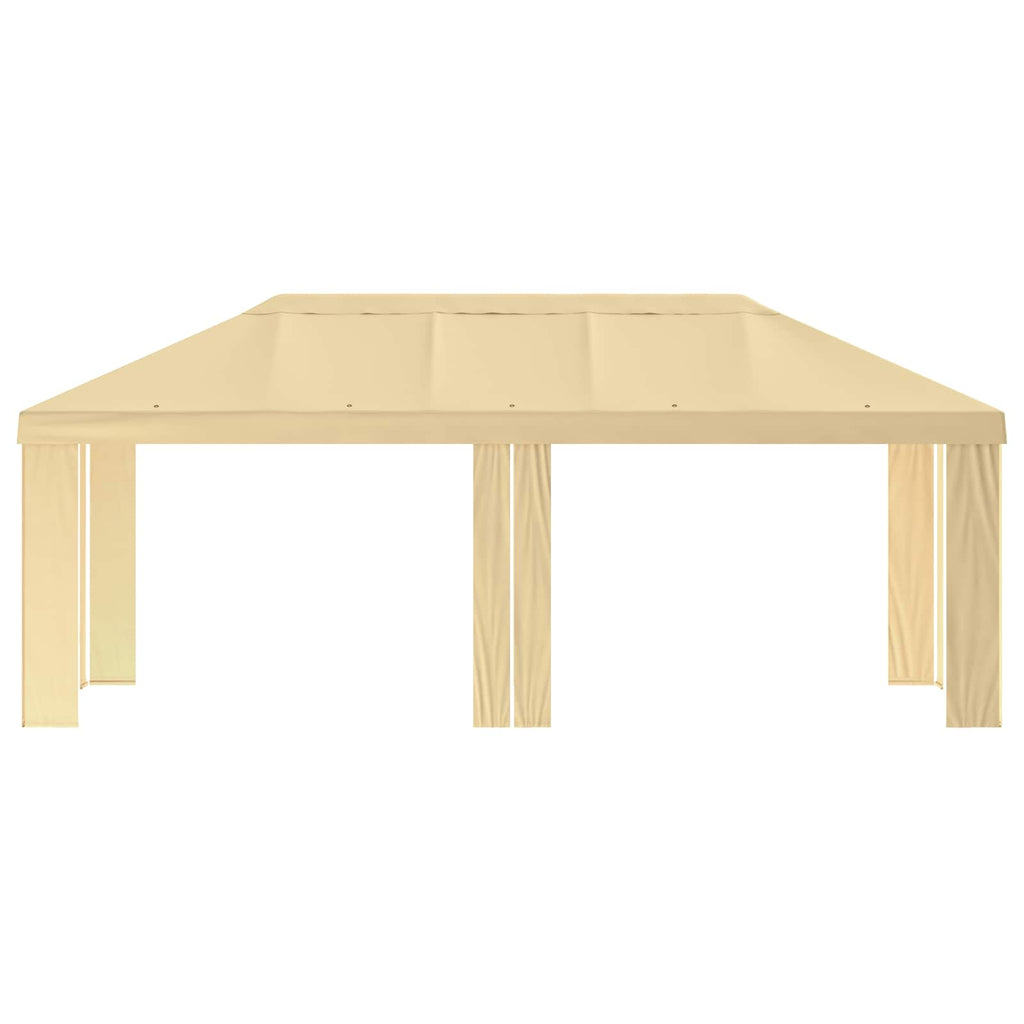 vidaXL Pokrycie altany 6 x 3 m kremowy Poliester 190 gsm