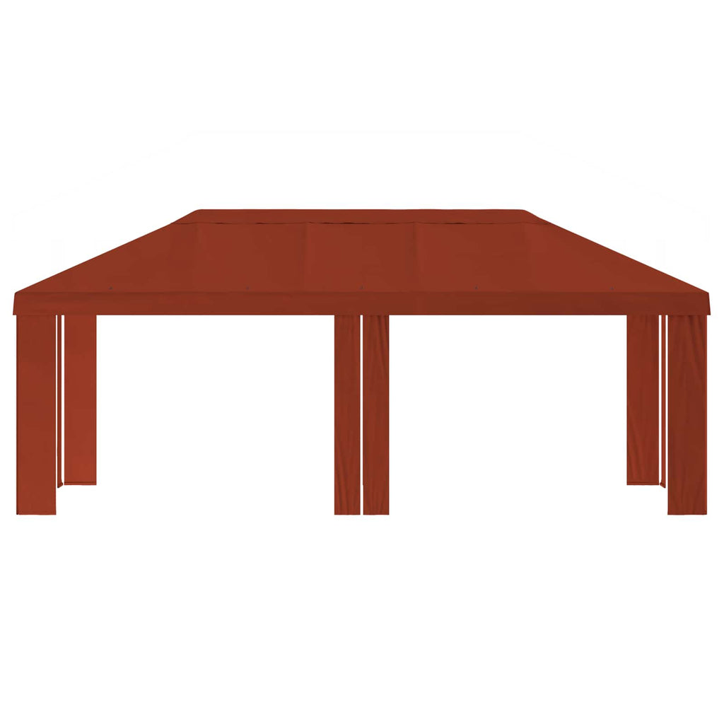 vidaXL Pokrycie altany 6 x 3 m terakota Poliester 190 gsm