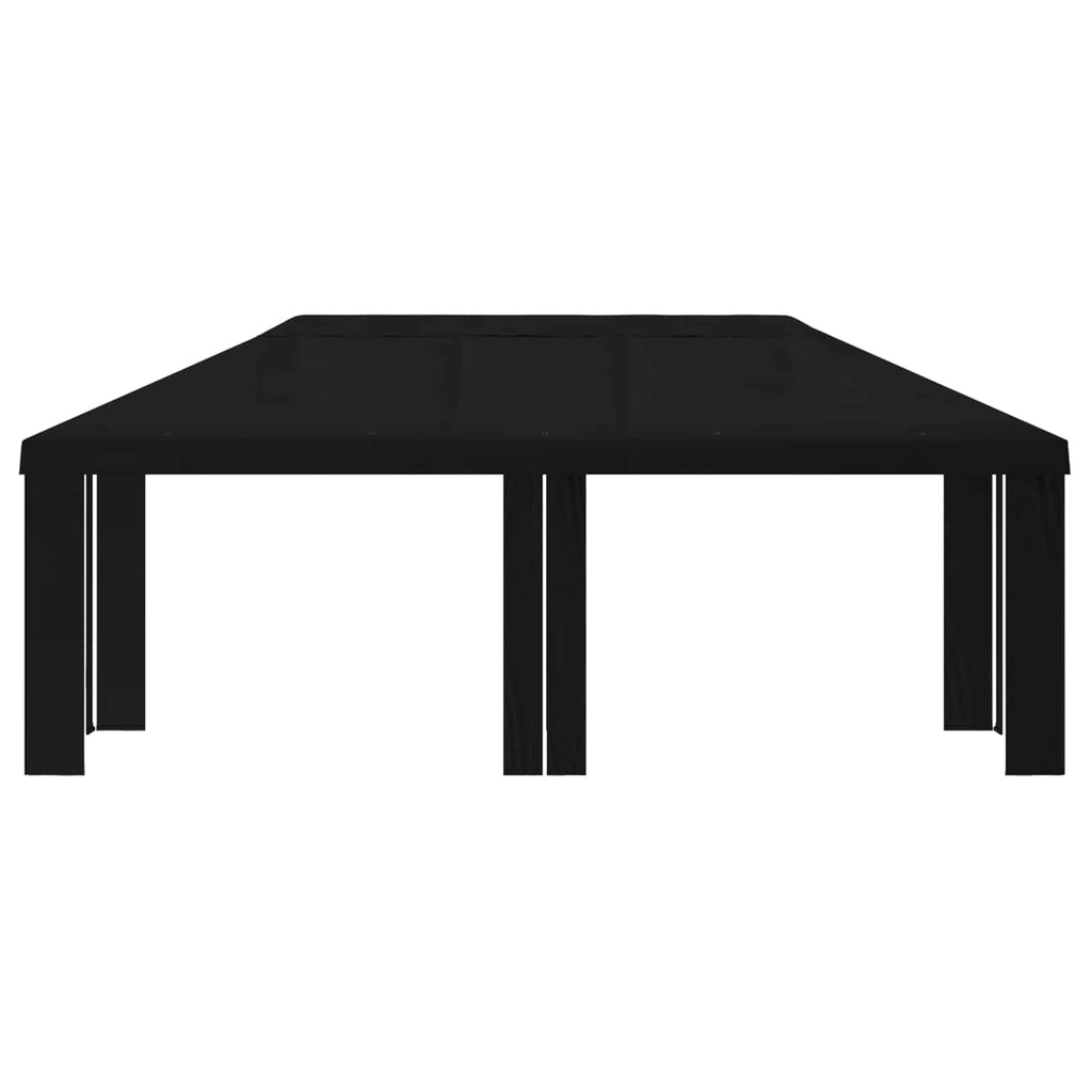 vidaXL Pokrycie altany 6 x 3 m Czarny Poliester 190 gsm