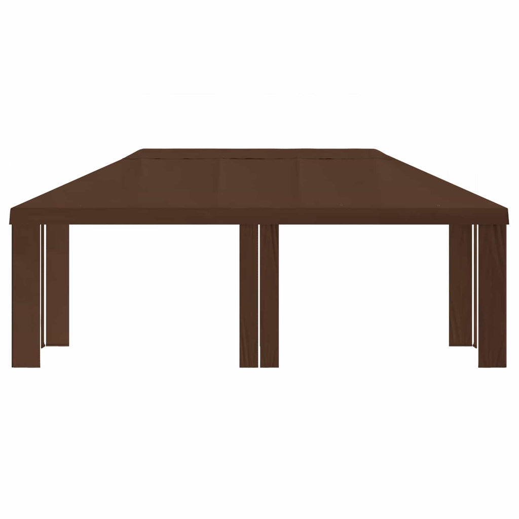 vidaXL Pokrycie altany 6 x 3 m brązowy Poliester 190 gsm