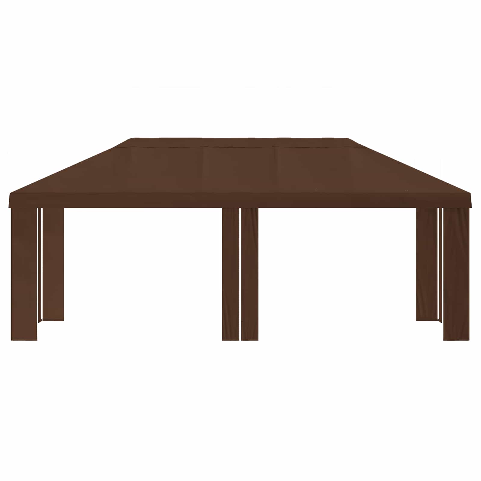vidaXL Pokrycie altany 6 x 3 m brązowy Poliester 190 gsm