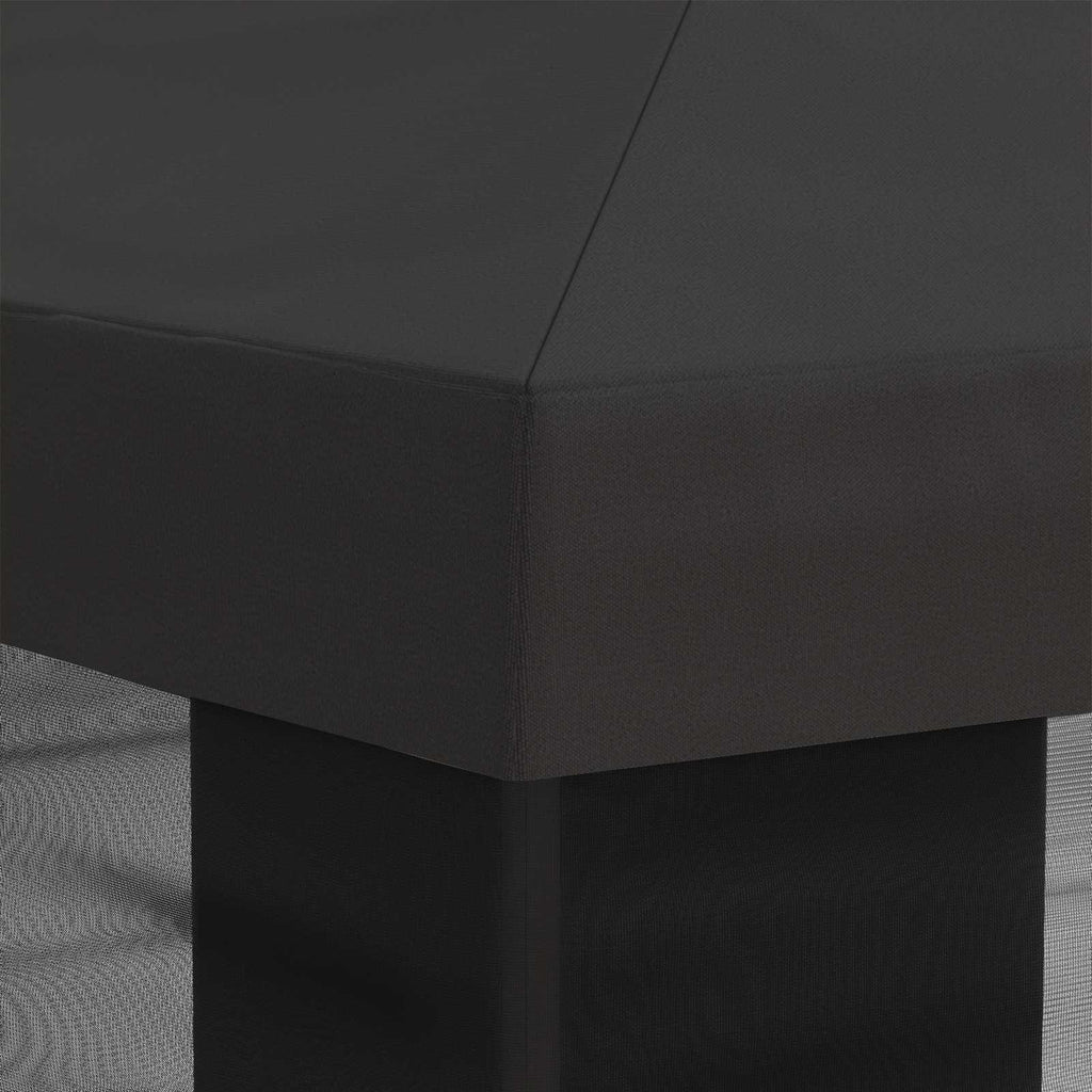 vidaXL Pokrywa daszku z ścianami bocznymi antracytowy 600,5 x 300,5 cm