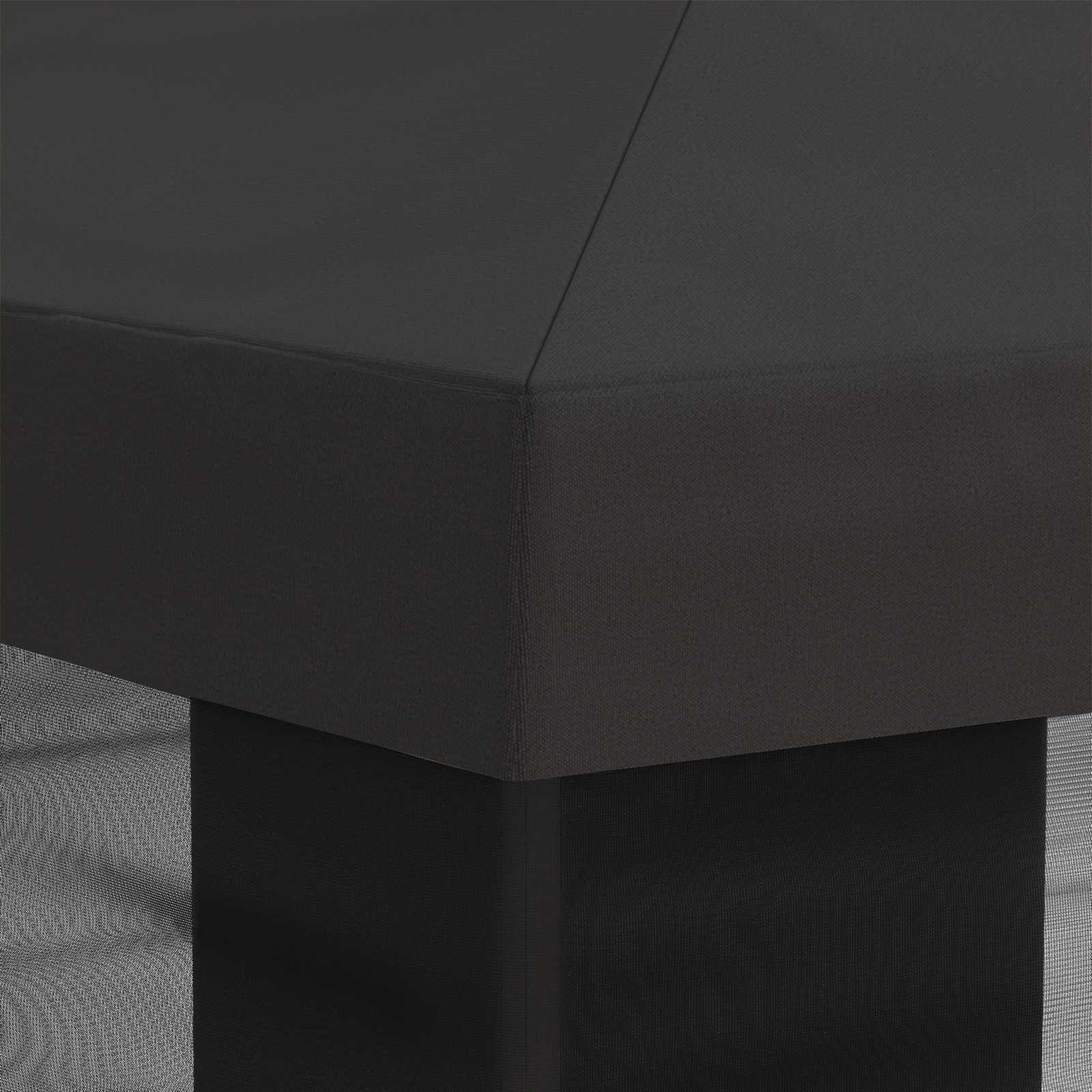 vidaXL Pokrywa daszku z ścianami bocznymi antracytowy 600,5 x 300,5 cm