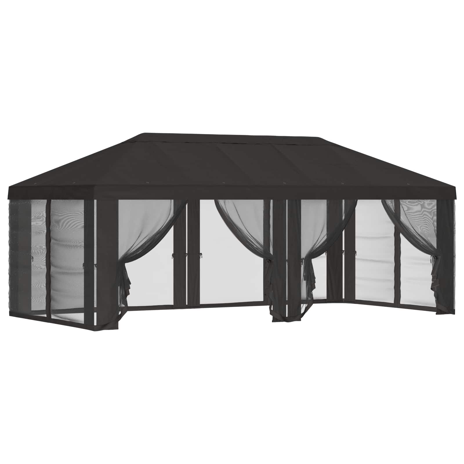vidaXL Pokrywa daszku z ścianami bocznymi antracytowy 600,5 x 300,5 cm