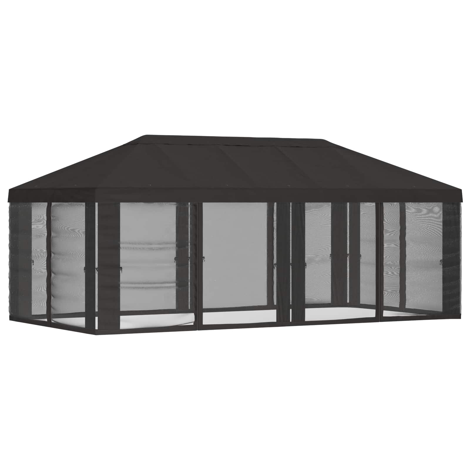 vidaXL Pokrywa daszku z ścianami bocznymi antracytowy 600,5 x 300,5 cm