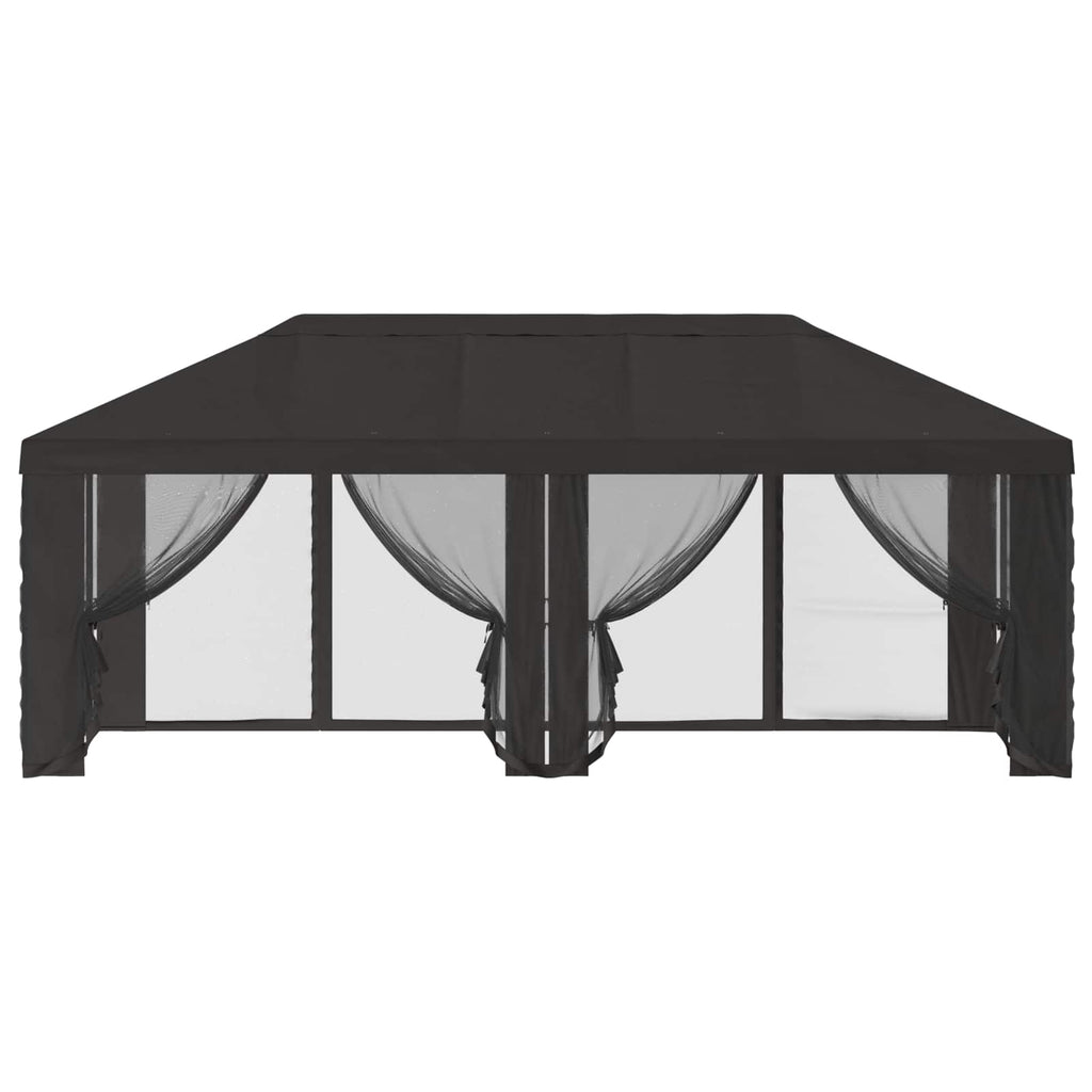 vidaXL Pokrywa daszku z ścianami bocznymi antracytowy 600,5 x 300,5 cm