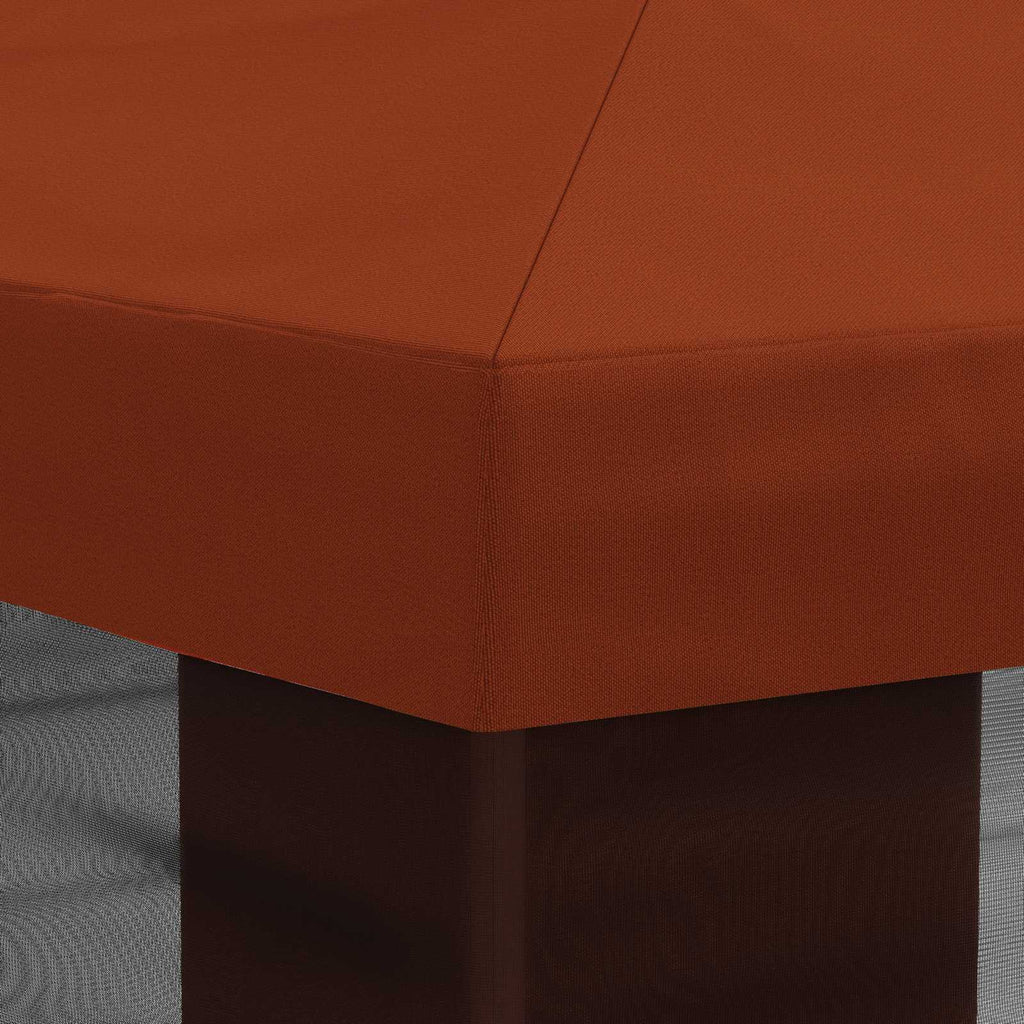 vidaXL Pokrywa daszku z ścianami bocznymi terakota 600,5 x 300,5 cm