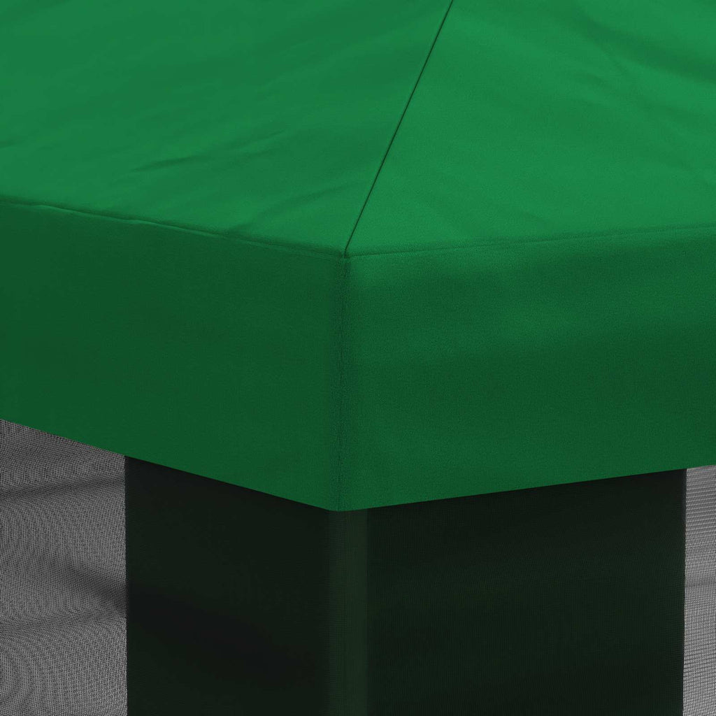 vidaXL Pokrywa daszku z ścianami bocznymi zielony 600,5 x 300,5 cm