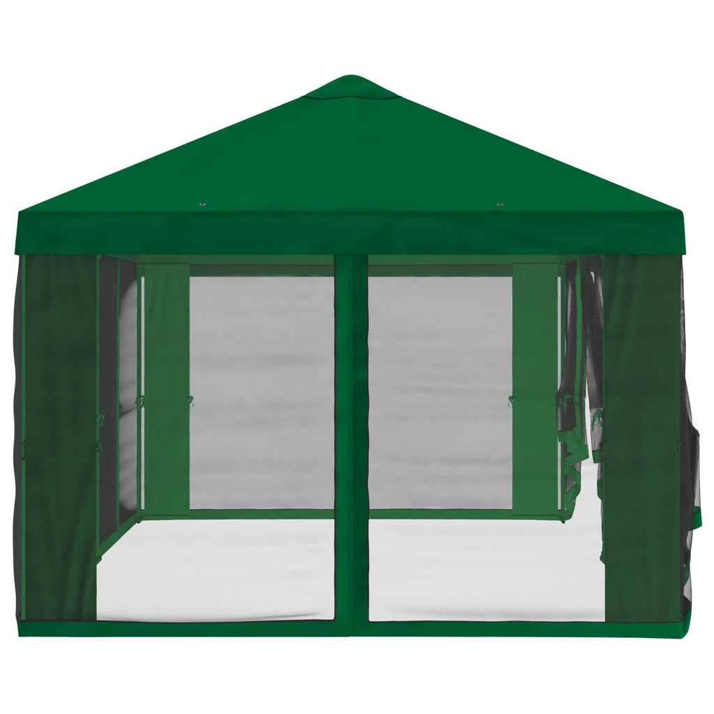vidaXL Pokrywa daszku z ścianami bocznymi zielony 600,5 x 300,5 cm